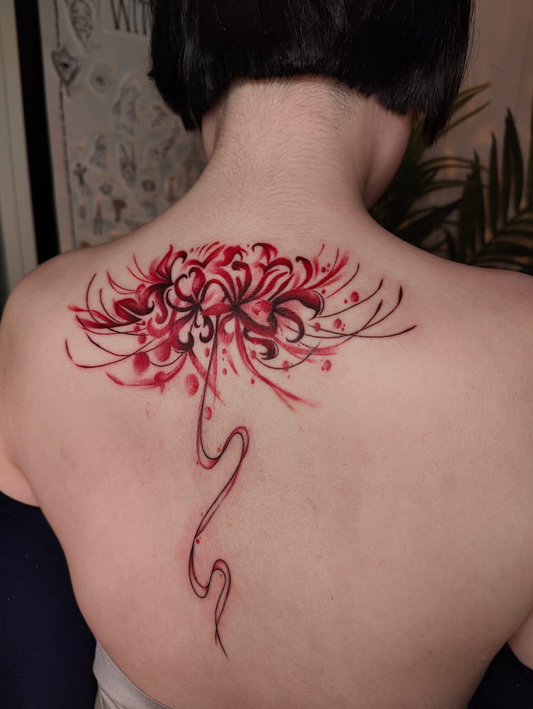 Färgtatuering illustration Uppsala tatueringstudio